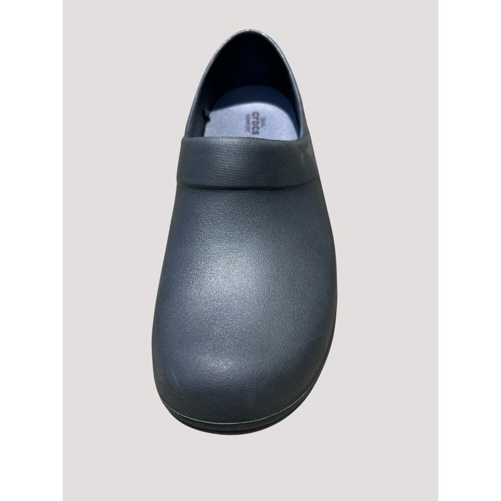 Crocs On The Clock Women’s Size 10 Black Slip Resistant Comfort Work Clogs Shoes - Picture 4 of 9